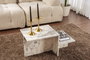 Aucune Mesa de centro Harmony Rectangular Efecto mármol fresia